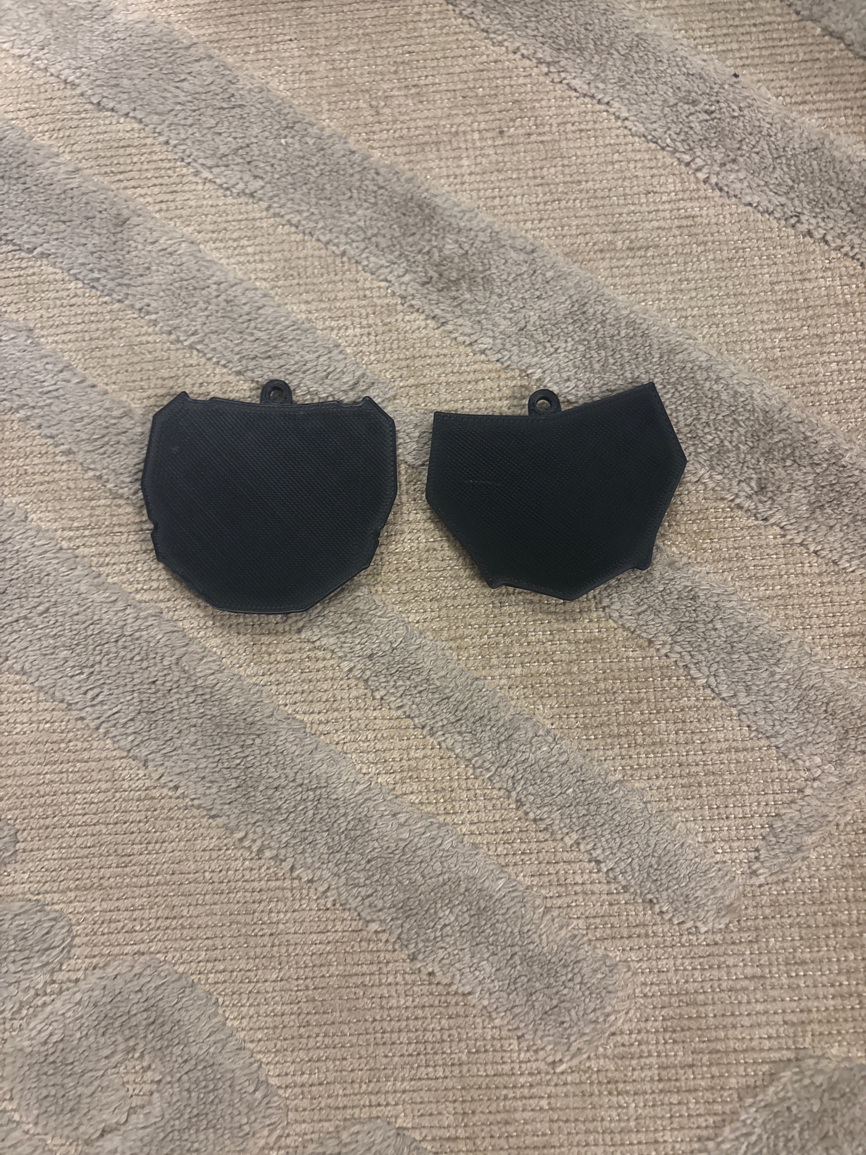 Mini plate keychains