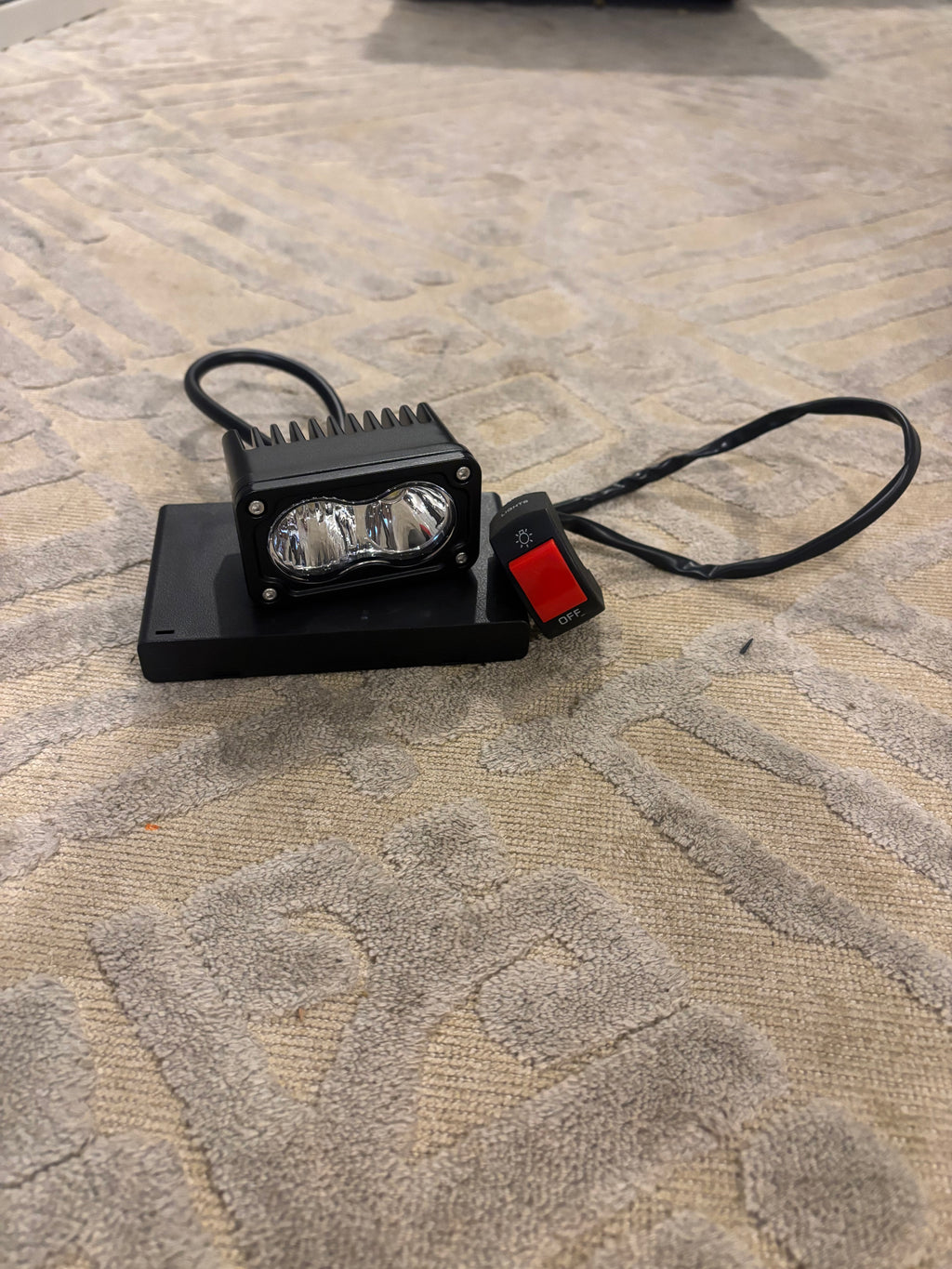Battery powered Baja headlight