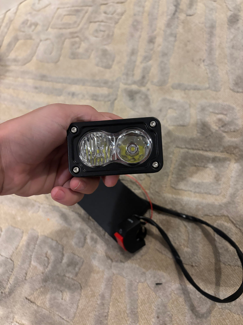 Battery powered Baja headlight