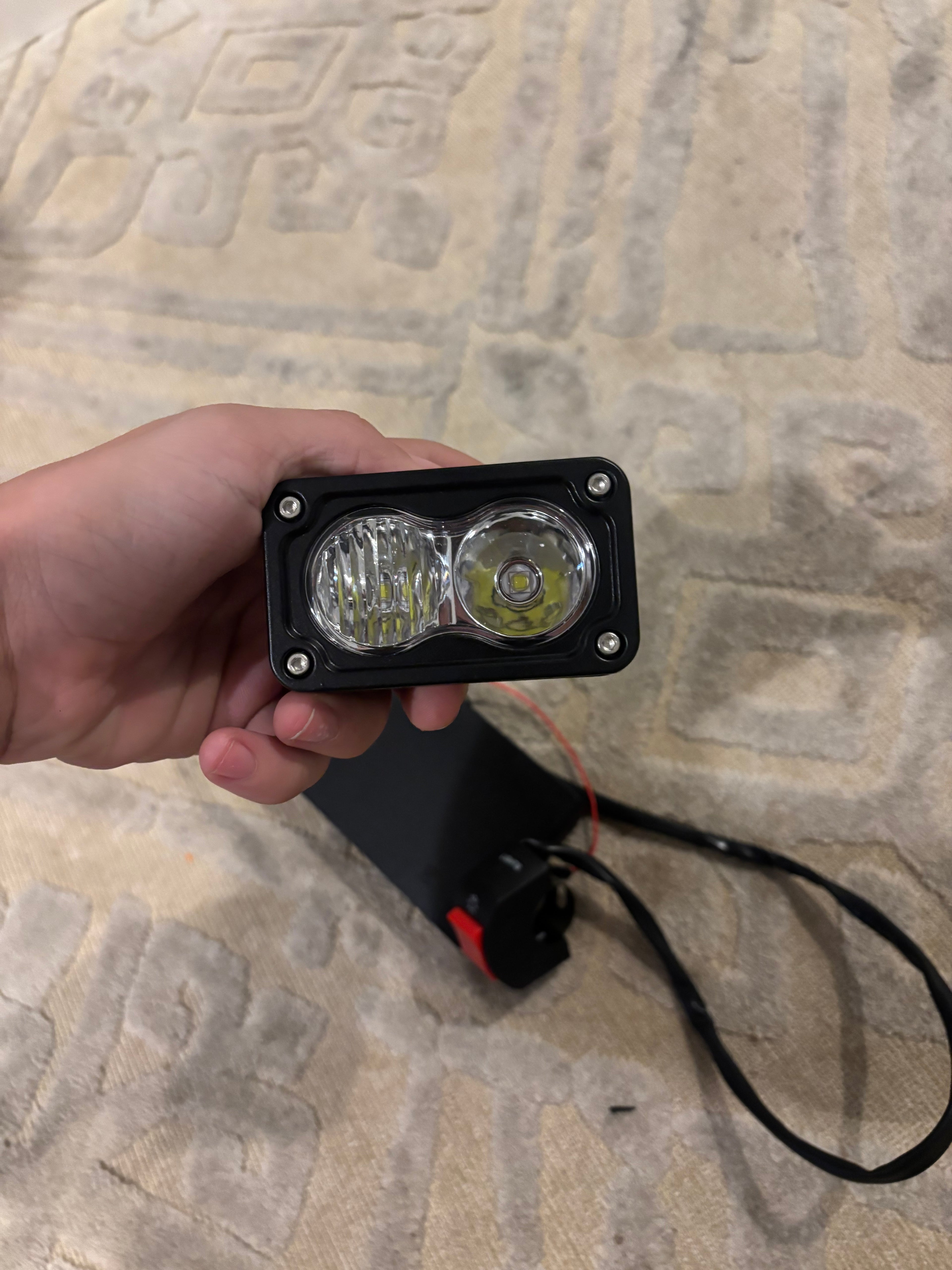 Battery powered Baja headlight