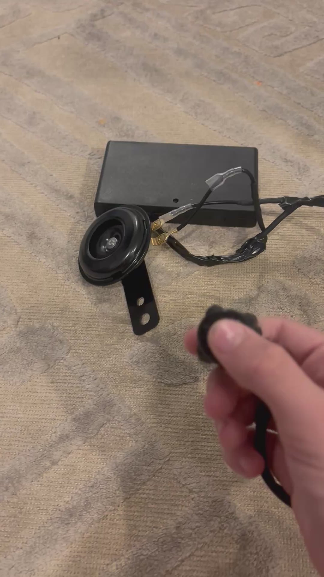 Battery powered horn